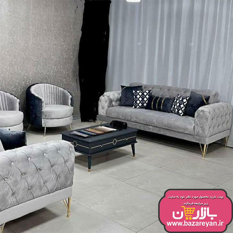 مبل راحتی7 نفره چستر کد108 رنگبندی سفارشی