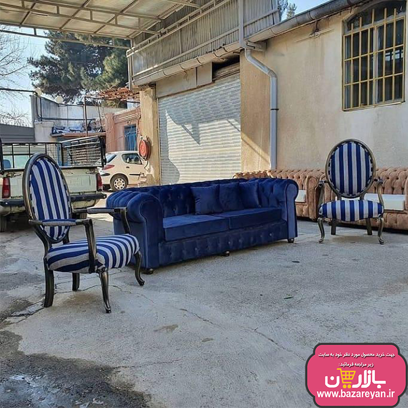 مبل راحتی7 نفره چستر کد107 رنگبندی سفارشی