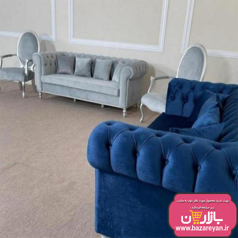 مبل راحتی7 نفره چستر کد105 رنگبندی سفارشی