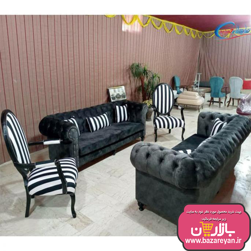 مبل راحتی7 نفره چستر کد105 رنگبندی سفارشی