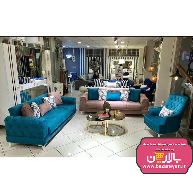 فروش اقساطی مبل راحتی7 نفره چستر کد106 رنگبندی سفارشی