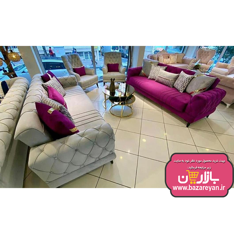 فروش اقساطی مبل راحتی7 نفره چستر کد106 رنگبندی سفارشی