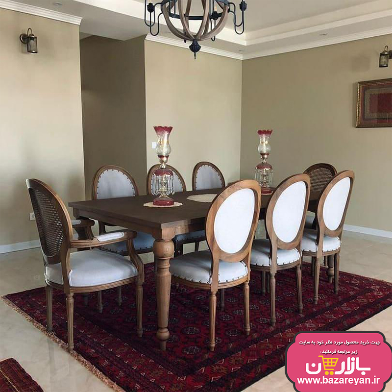 نهارخوری6نفره کلاسیک مدل فرانسوی کد420