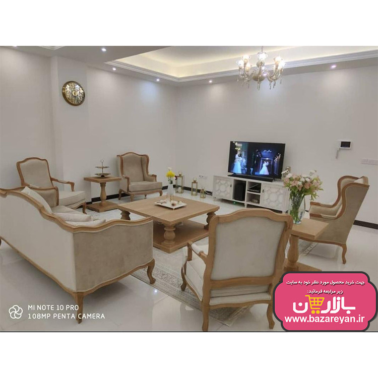 مبل کلاسیک 7نفره مدل فرانسوی کد417