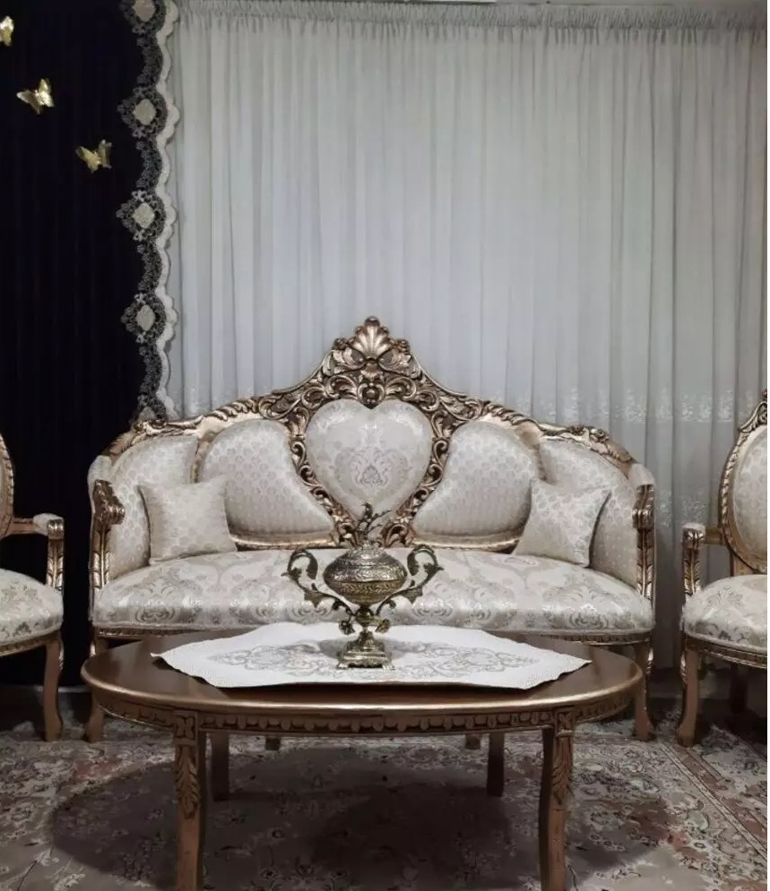 مبل کلاسیک 9 نفره مدل پارس کد25 + جلومبلی و عسلی