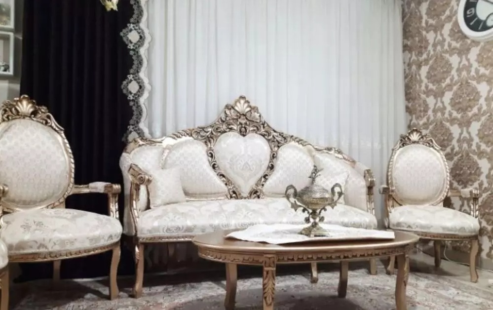 مبل کلاسیک 9 نفره مدل پارس کد25 + جلومبلی و عسلی