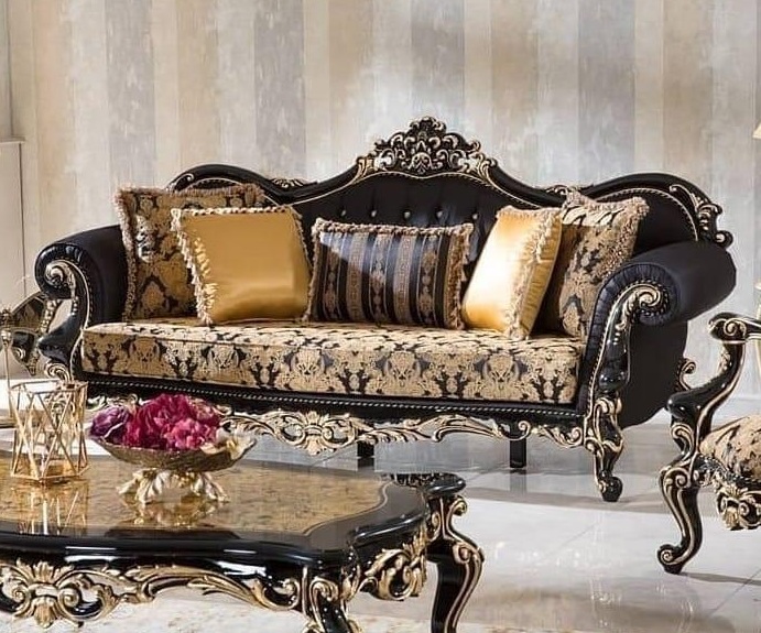 مبل کلاسیک 7نفره مدل چراغان کد73