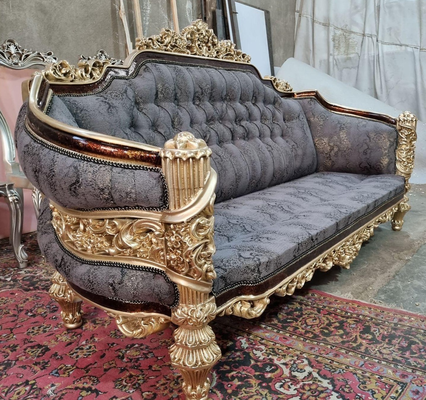 مبل کلاسیک 7نفره مدل گلایل کد9