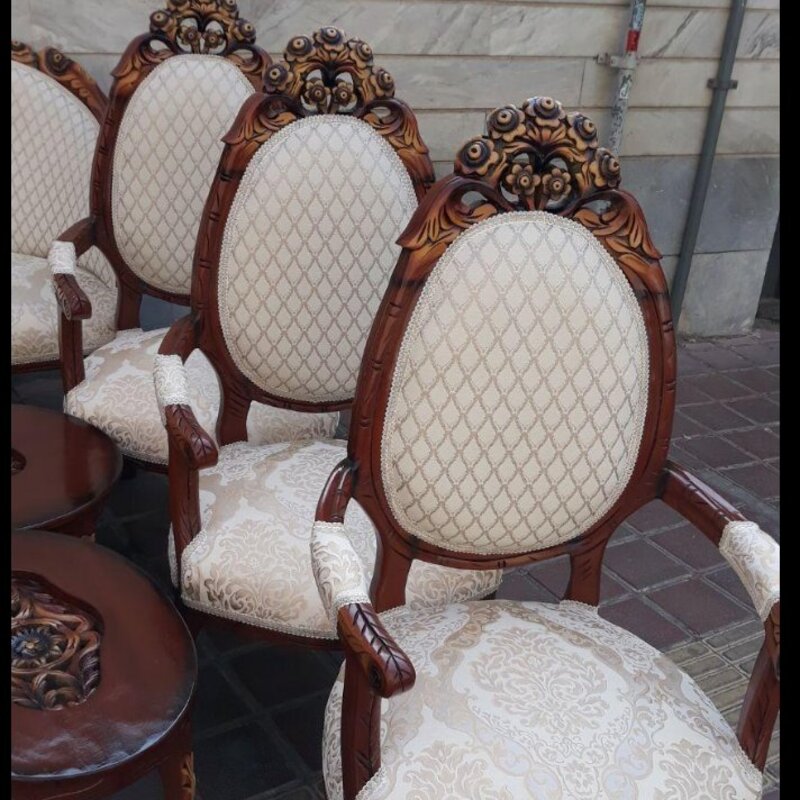 مبل کلاسیک 9 نفره + جلومبلی و عسلی کد 3651