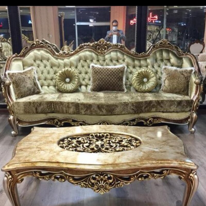 فروش اقساطی مبل کلاسیک سلطنتی 9 نفره مدل امپریال سوپرراش، ارسال55 روزکاری به سراسر کشور