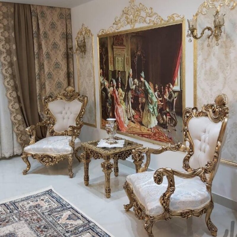 فروش اقساطی مبل کلاسیک سلطنتی 9 نفره مدل چپنتر سوپرراش، ارسال55 روزکاری به سراسر کشور