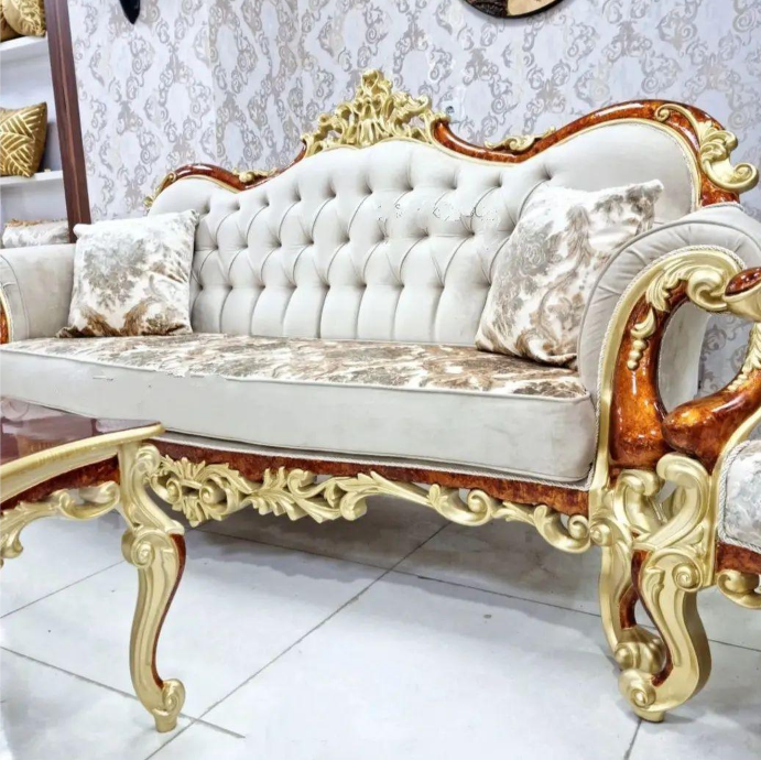 مبل سلطنتی کد4356 تعداد 9 نفره + جلومبلی و عسلی