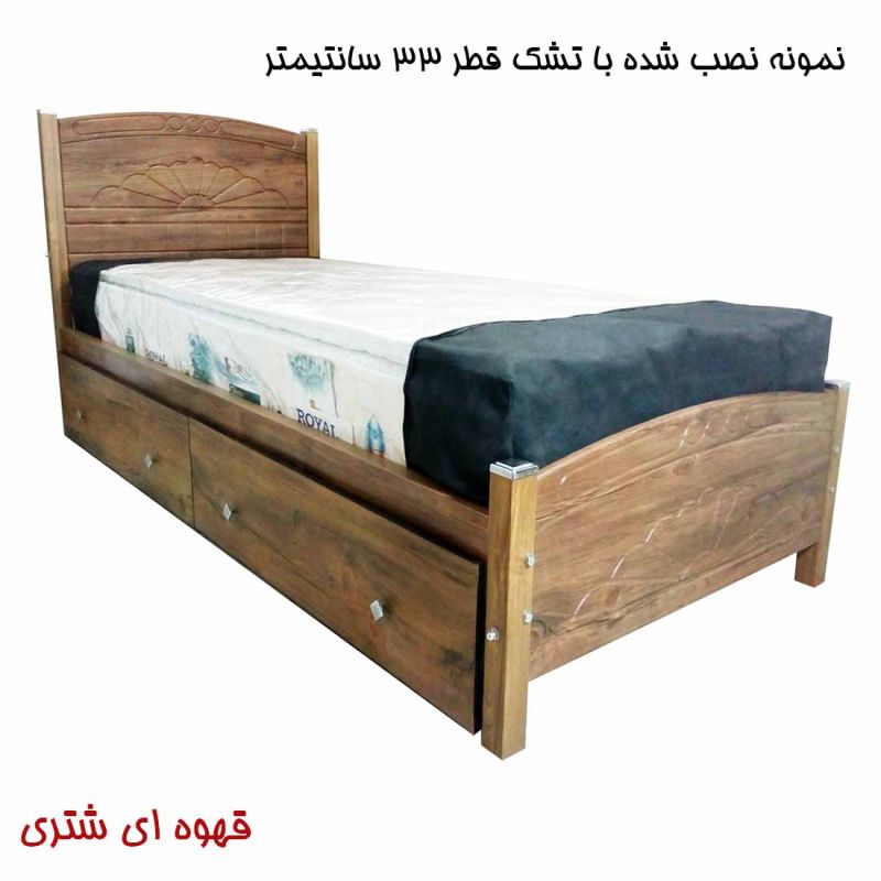 تخت 1 نفره تمام ام دی اف کد 25