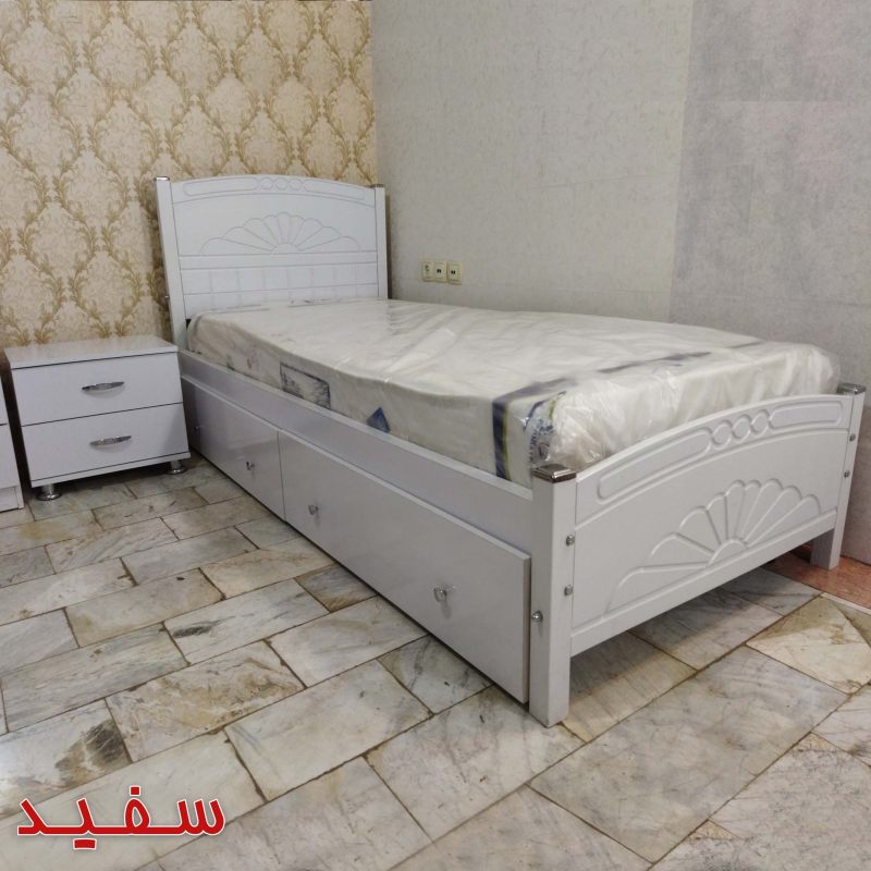 تخت 1 نفره تمام ام دی اف کد 25