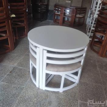 نهارخوری 4 نفره گرد کمجا با تخفیف ویژه