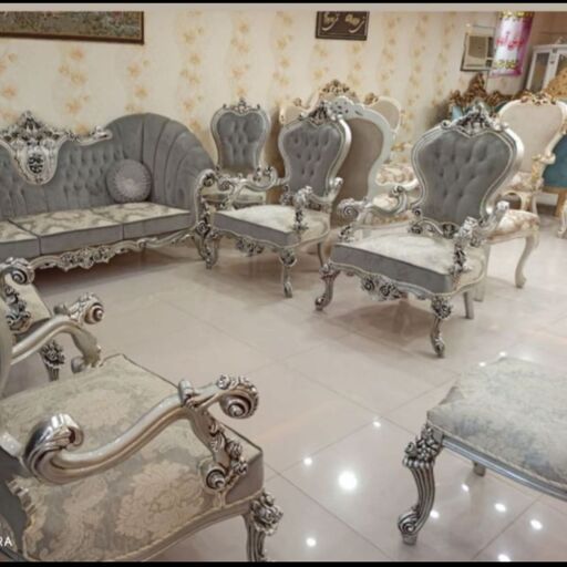 مبل کلاسیک مدل اسکارلت 9 نفره