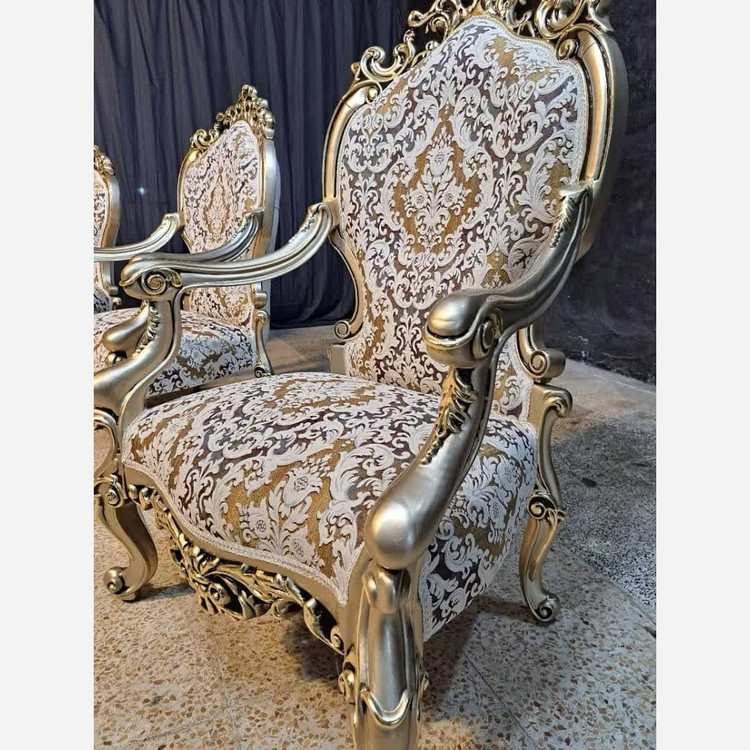 مبل کلاسیک پشت و رو منبت چراغان