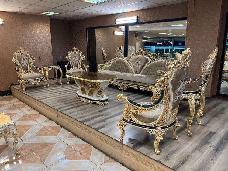 مبل اقساطی سلطنتی 9نفره مدل ساحل