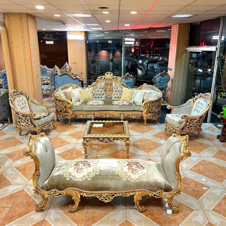 مبل اقساطی سلطنتی 9نفره مدل رونیسا