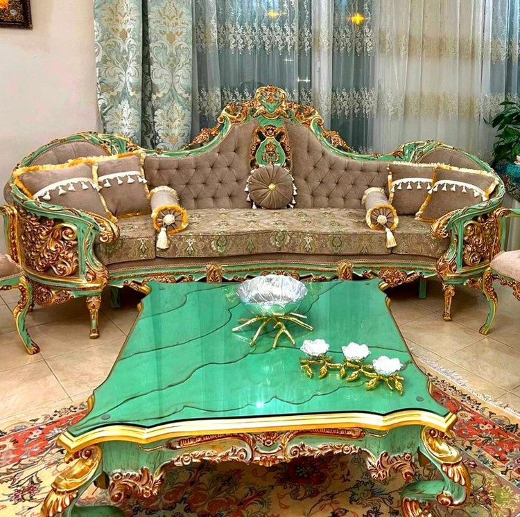 مبل اقساطی سلطنتی 9نفره مدل رونیسا