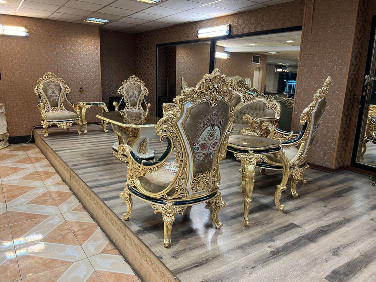 مبل اقساطی سلطنتی 9نفره مدل ثمین
