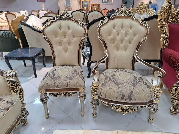 مبل سلطنتی 7نفره مدل گلایل