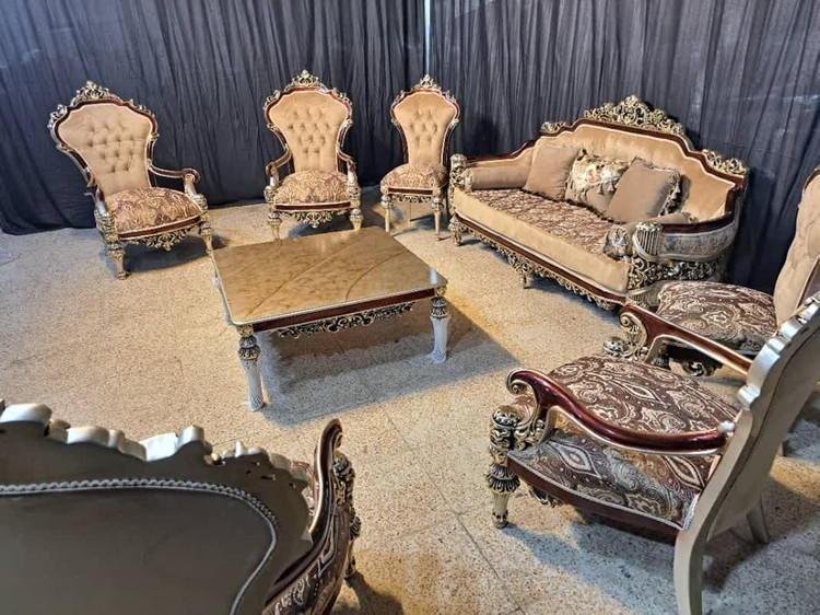 مبل سلطنتی 7نفره مدل گلایل