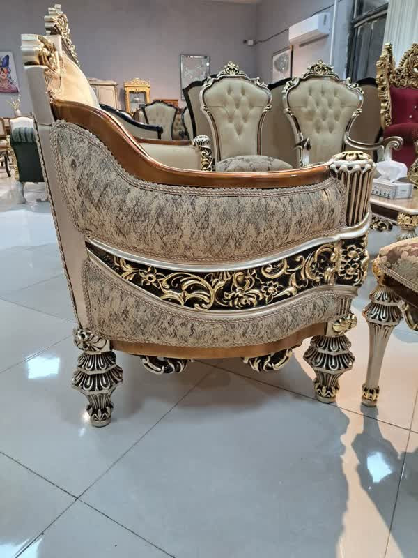 مبل سلطنتی 7نفره مدل گلایل