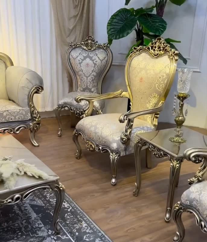 مبل کلاسیک 7نفره مدل افسون