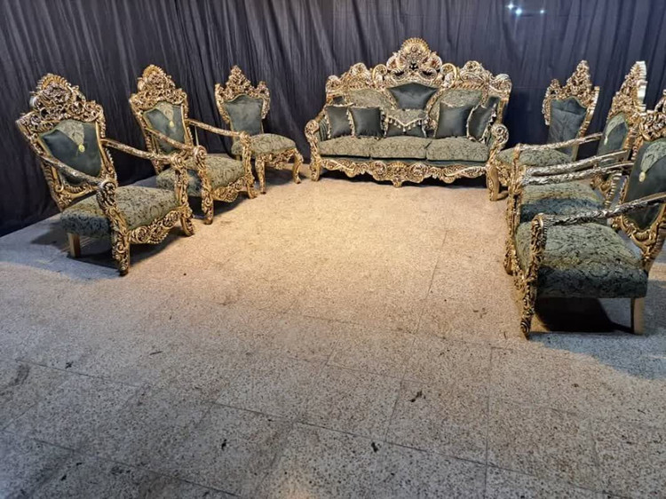 مبل سلطنتی 7نفره مدل نیلوفر