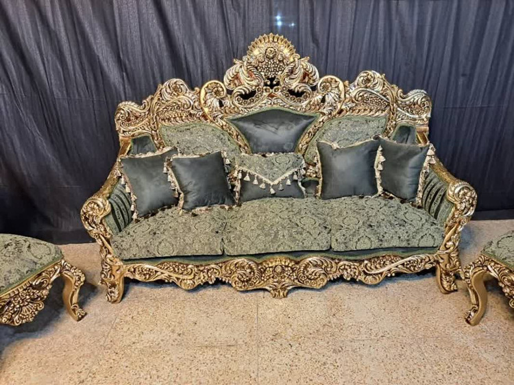 مبل سلطنتی 7نفره مدل نیلوفر
