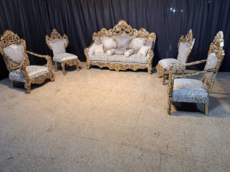 مبل سلطنتی 7نفره مدل نیلوفر