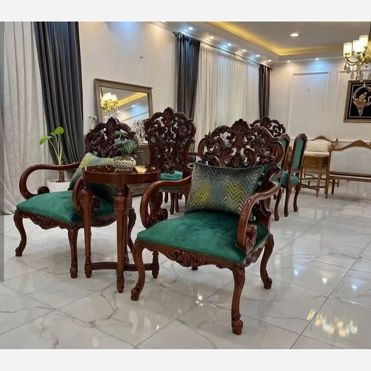 مبل کلاسیک 7نفره مدل کینگ کد 26