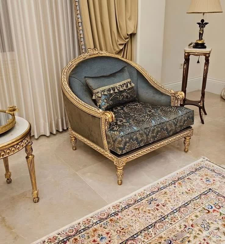 مبل نئو کلاسیک مدل پاپیونی