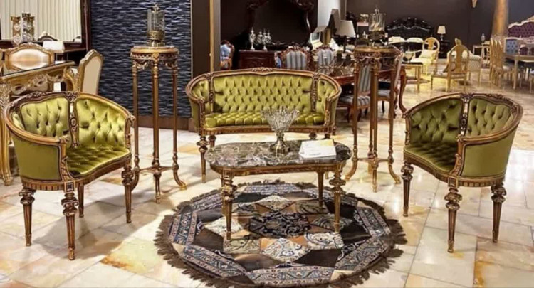 مبل کلاسیک نیمست 5نفره مدل آنجل