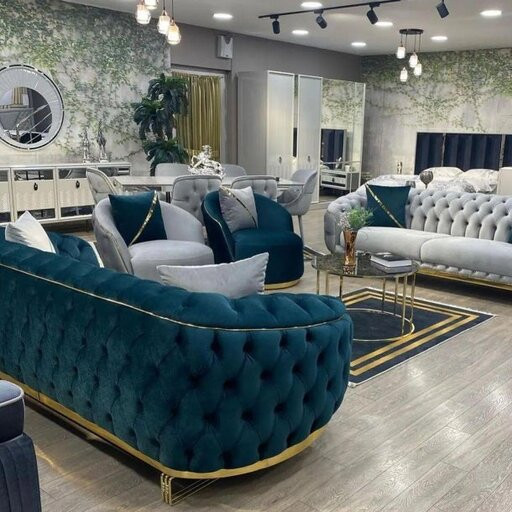 مبل راحتی چستر 8 نفره مدل یاسین طول کاناپه220