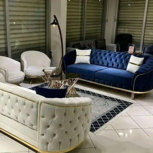 مبل راحتی چستر 8 نفره مدل یاسین طول کاناپه220