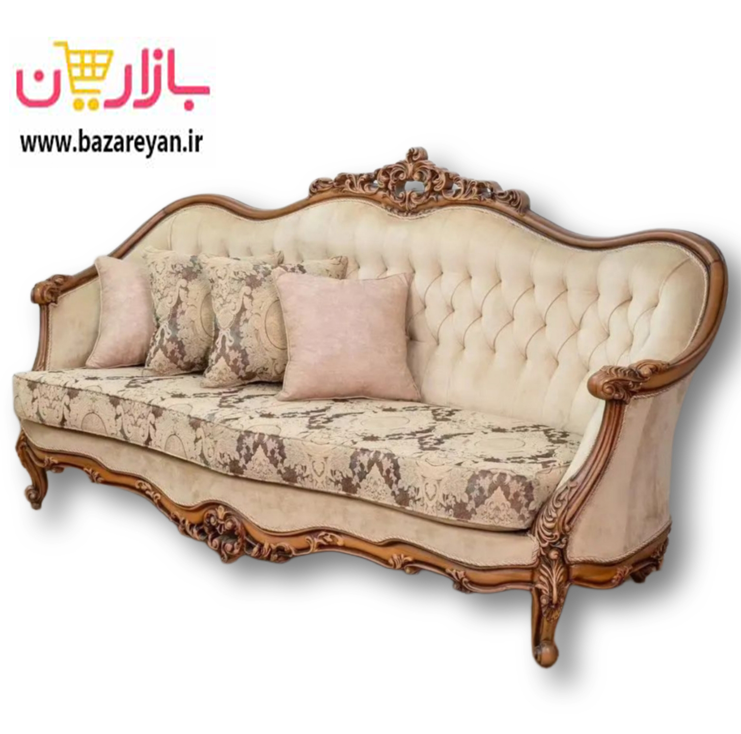 مبل کلاسیک سلطنتی 7 نفره مدل لیون