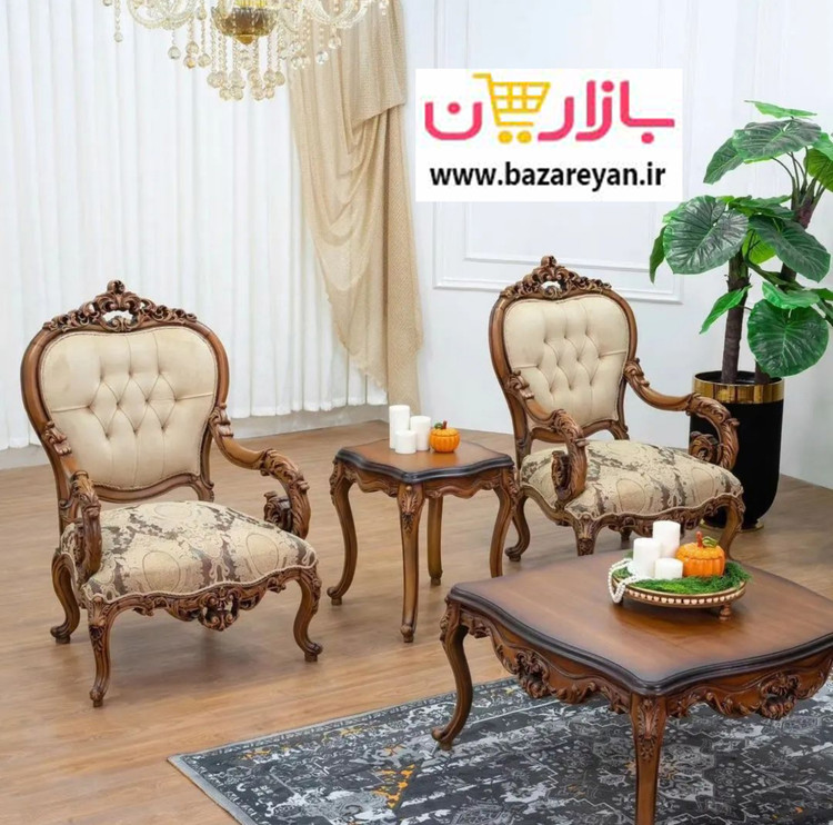 مبل کلاسیک سلطنتی 7 نفره مدل لیون