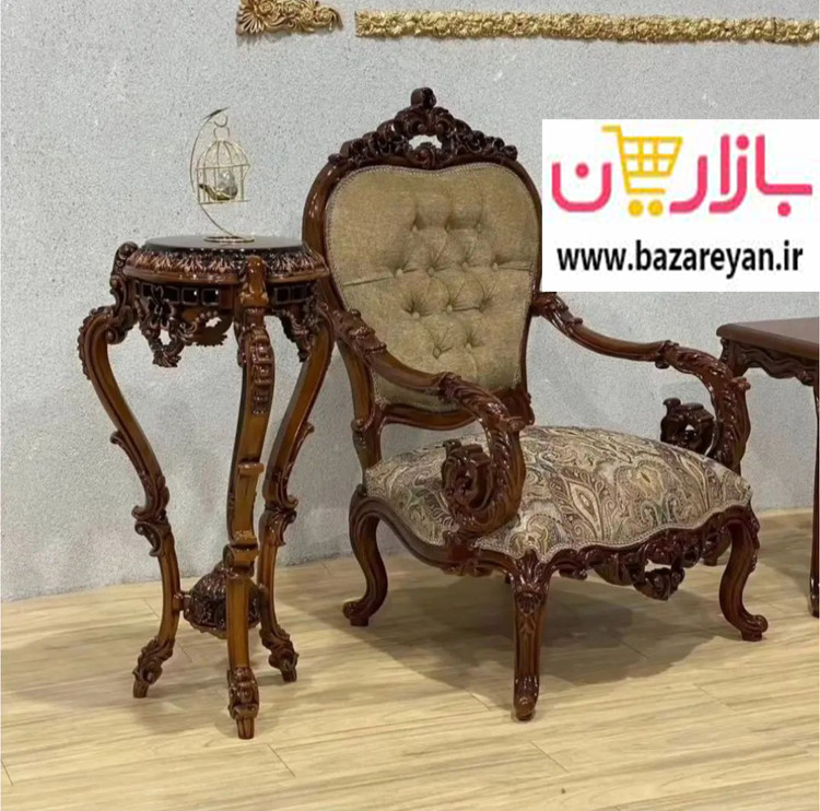 مبل کلاسیک سلطنتی 7 نفره مدل لیون