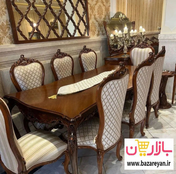 مبل کلاسیک سلطنتی 7 نفره مدل لیون